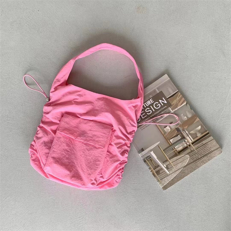 Catherine Pocket Shirring Side String Shoulder Bag
