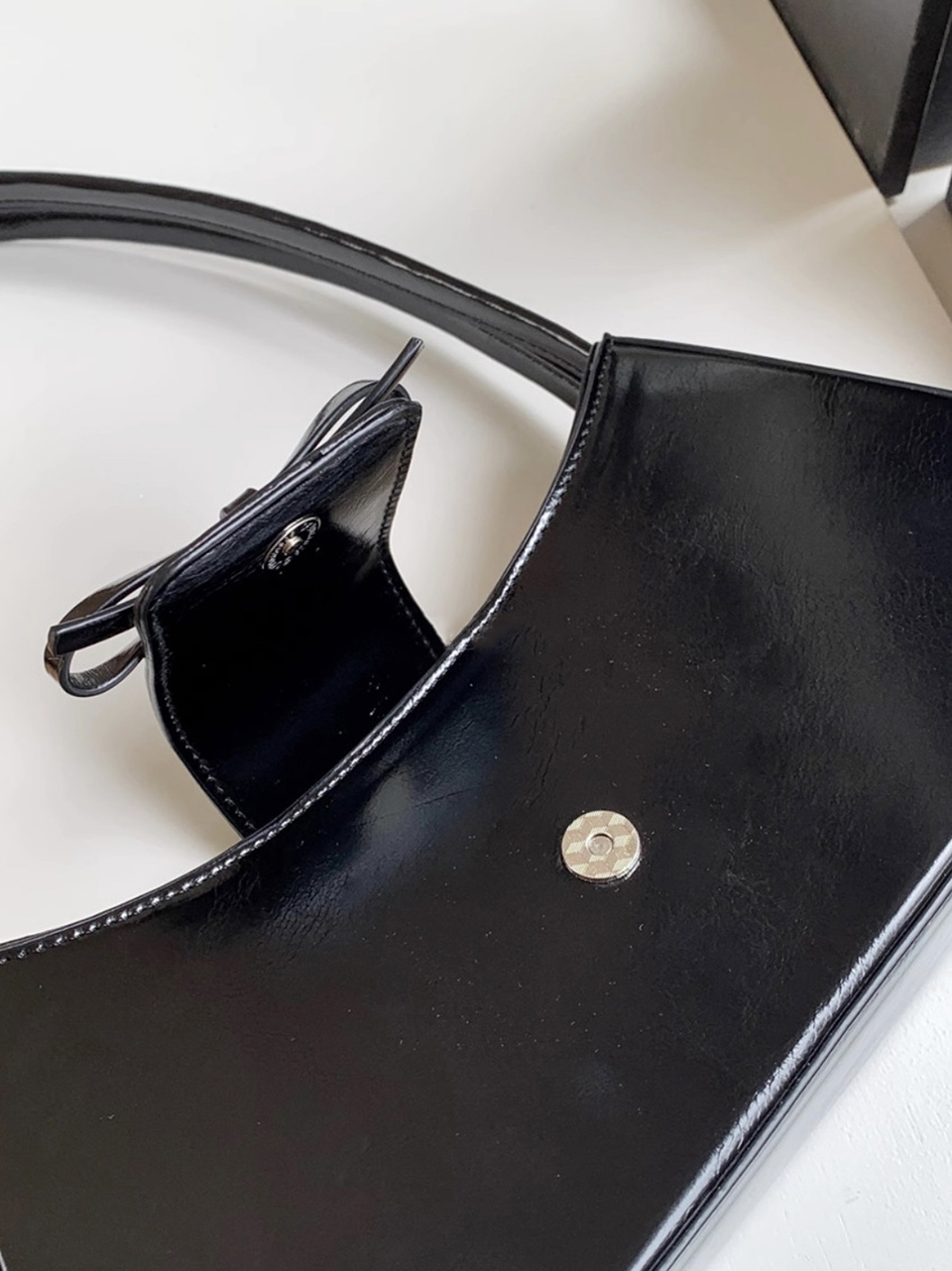 Ballet Core Ribbon Baguette Shoulder Bag