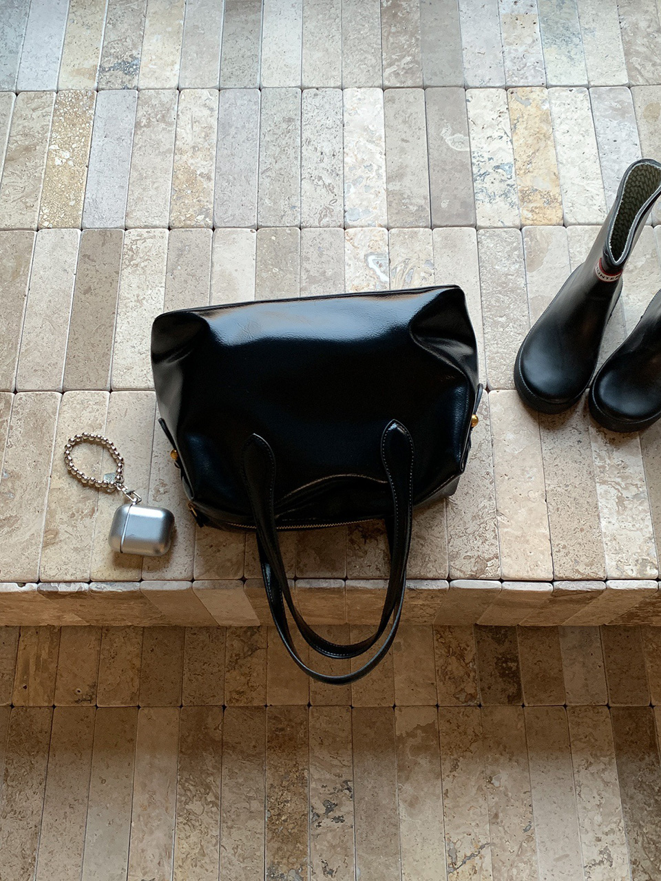 Enamel Square Tote Bag (4 colors)