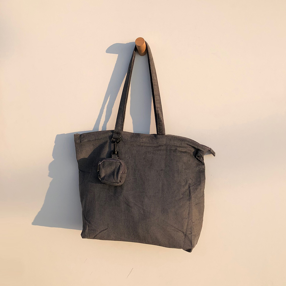 Corduroy eco bag