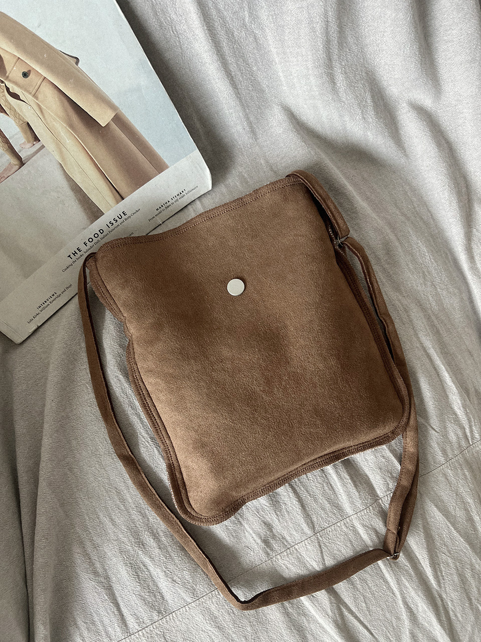 Sheepskin Boa Suede Mini Shoulder Bag