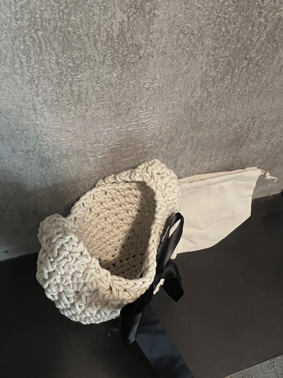 Ribbon Ballet Core Knit Tote Bag (5 colors)