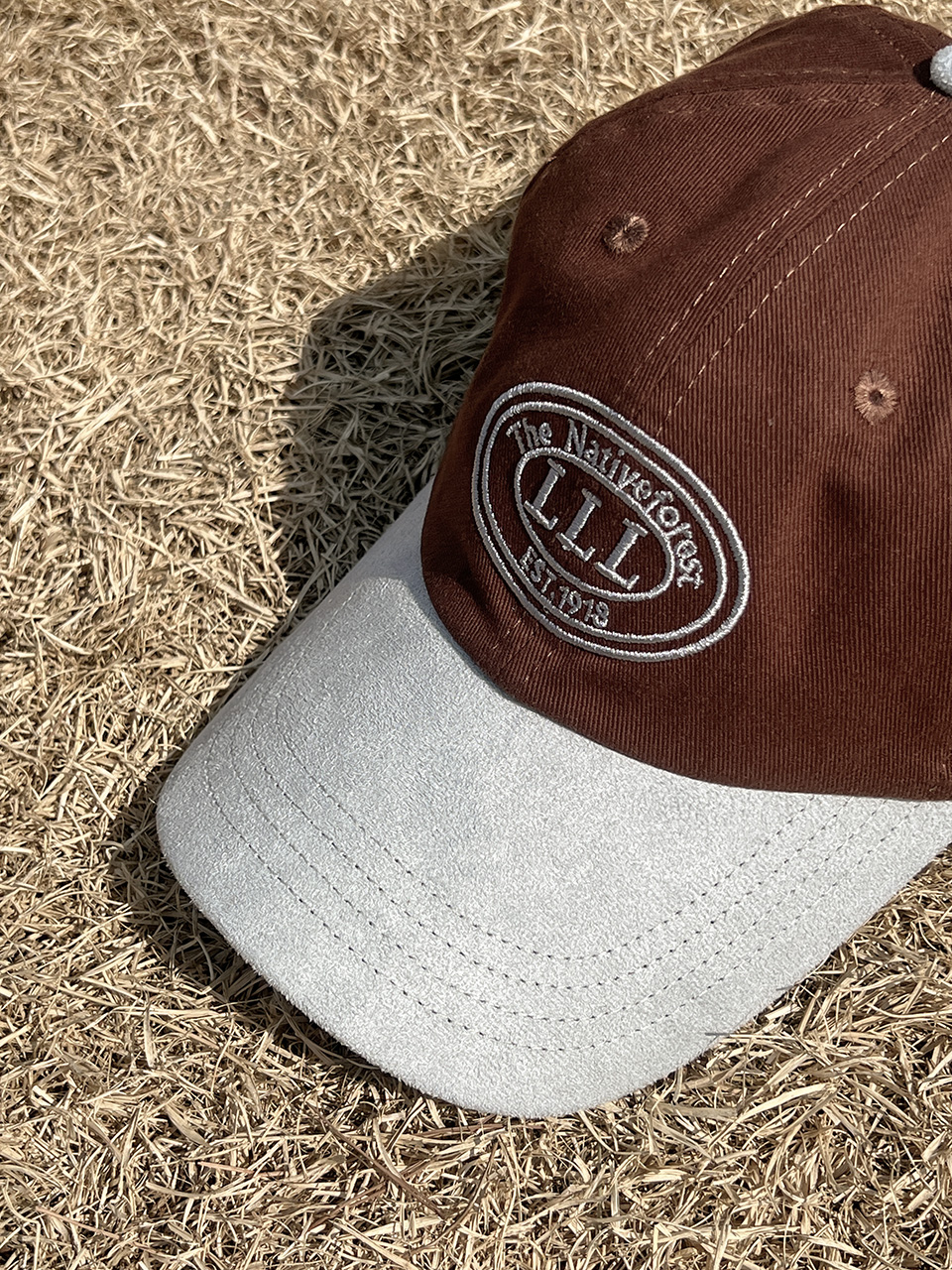 Two-tone vintage stitch cap