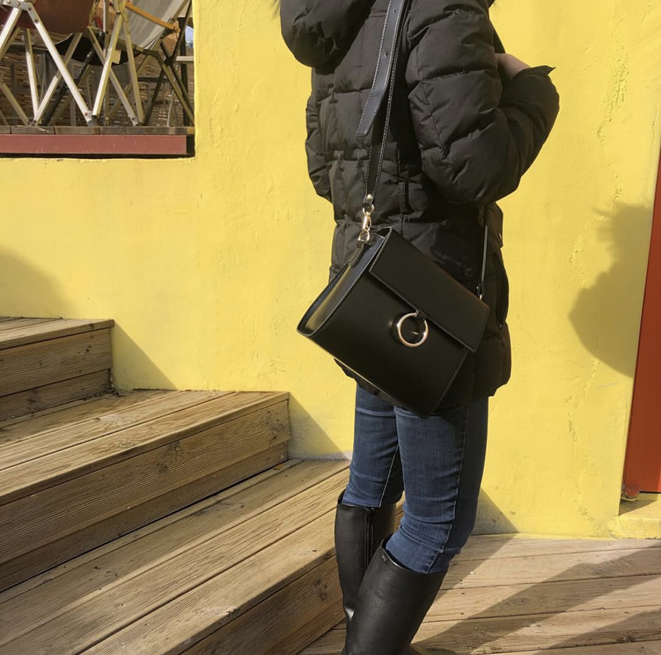 Ring Square Mini Shoulder Bag (4 colors)