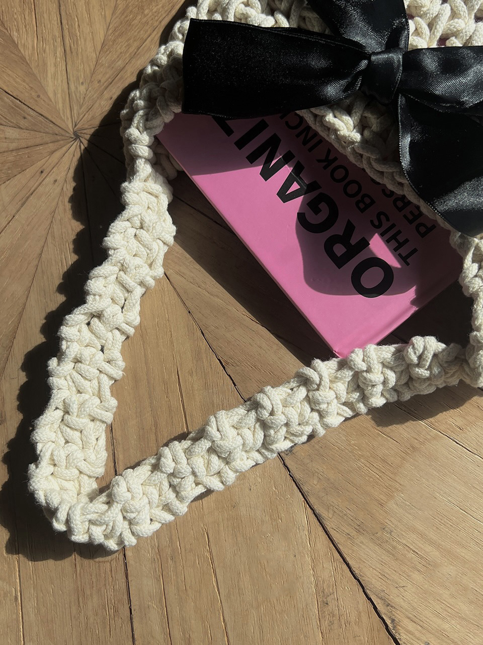 Ribbon Ballet Core Knit Tote Bag (5 colors)