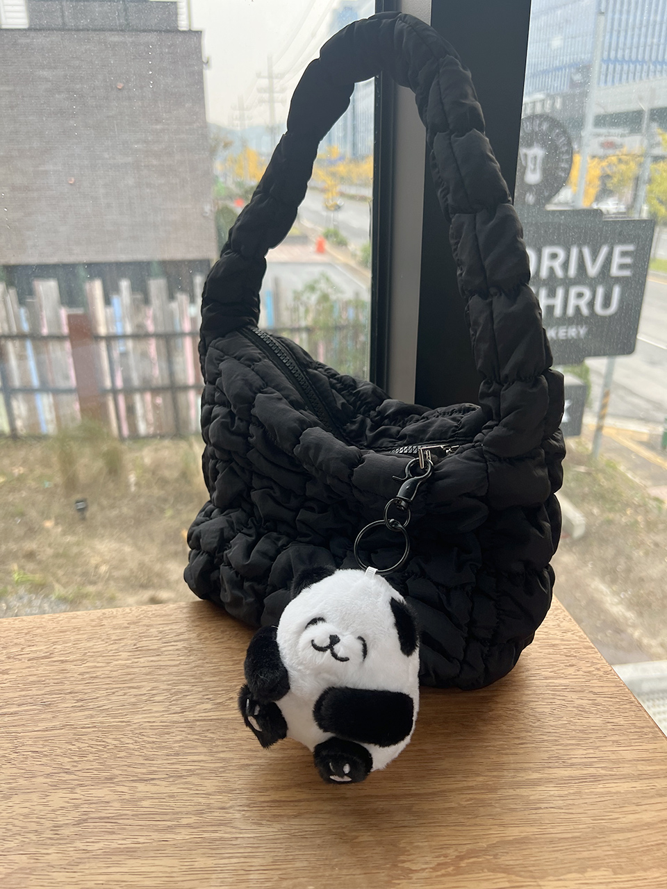 Cute Panda Plush Keychain Bag Charm