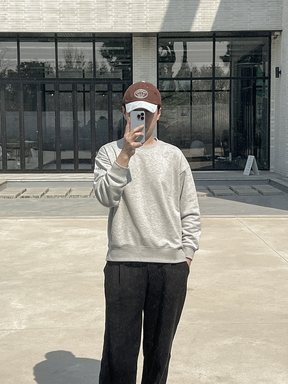 Two-tone vintage stitch cap