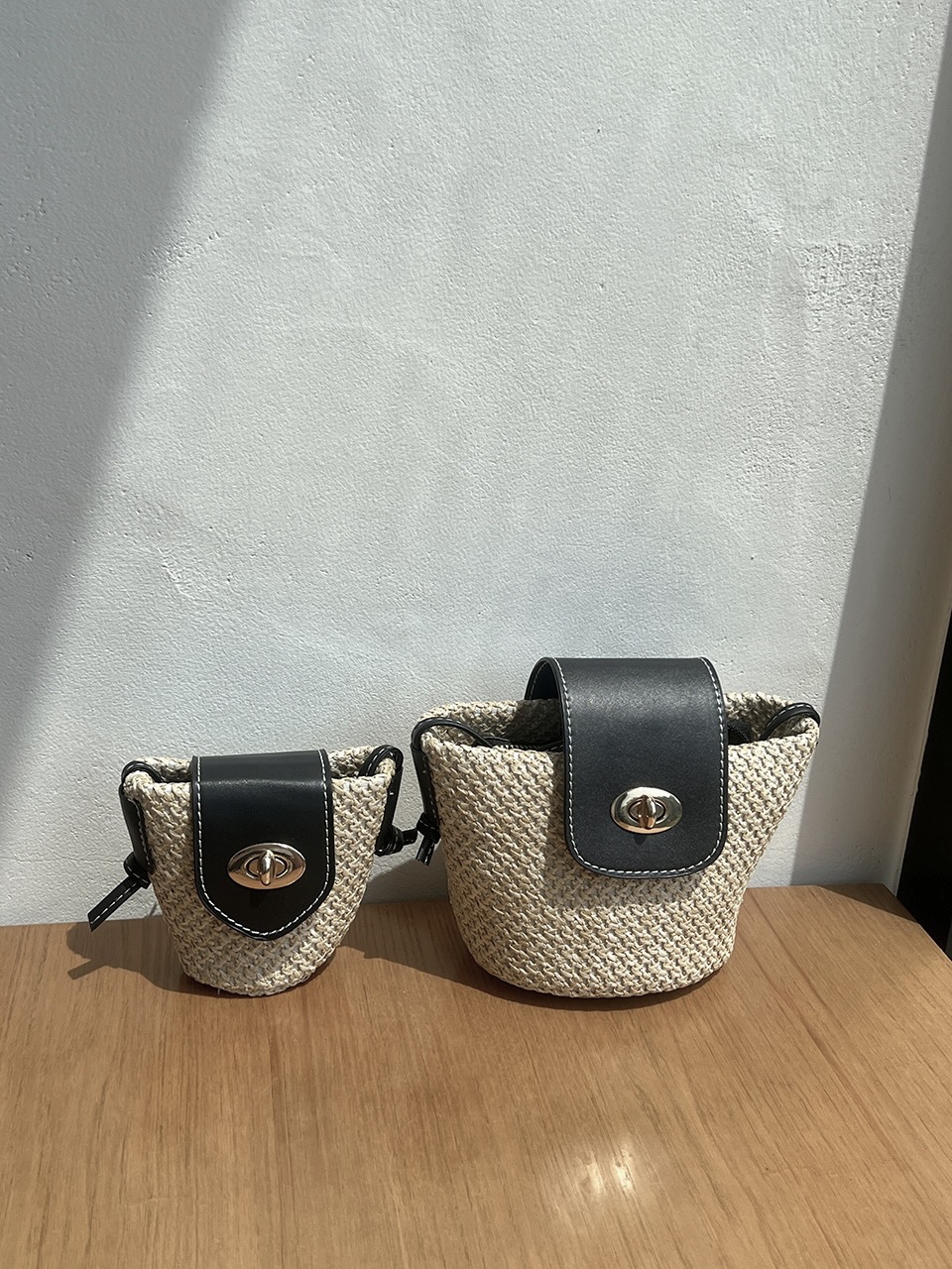 Medium Buckle Flap Mini Crossbody Bag (2 colors)
