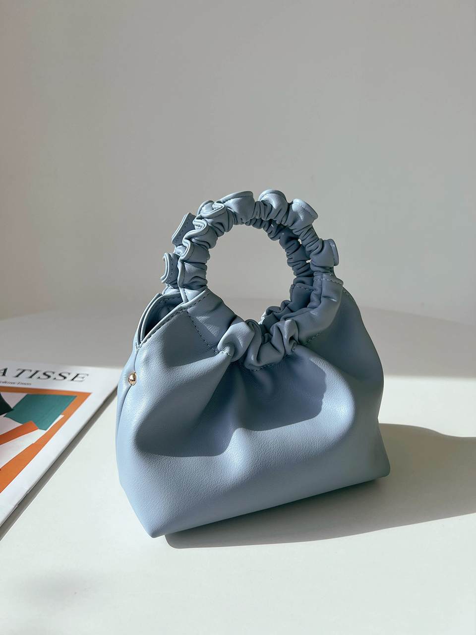 Andaz Shirred Mini Flame Chain Bag