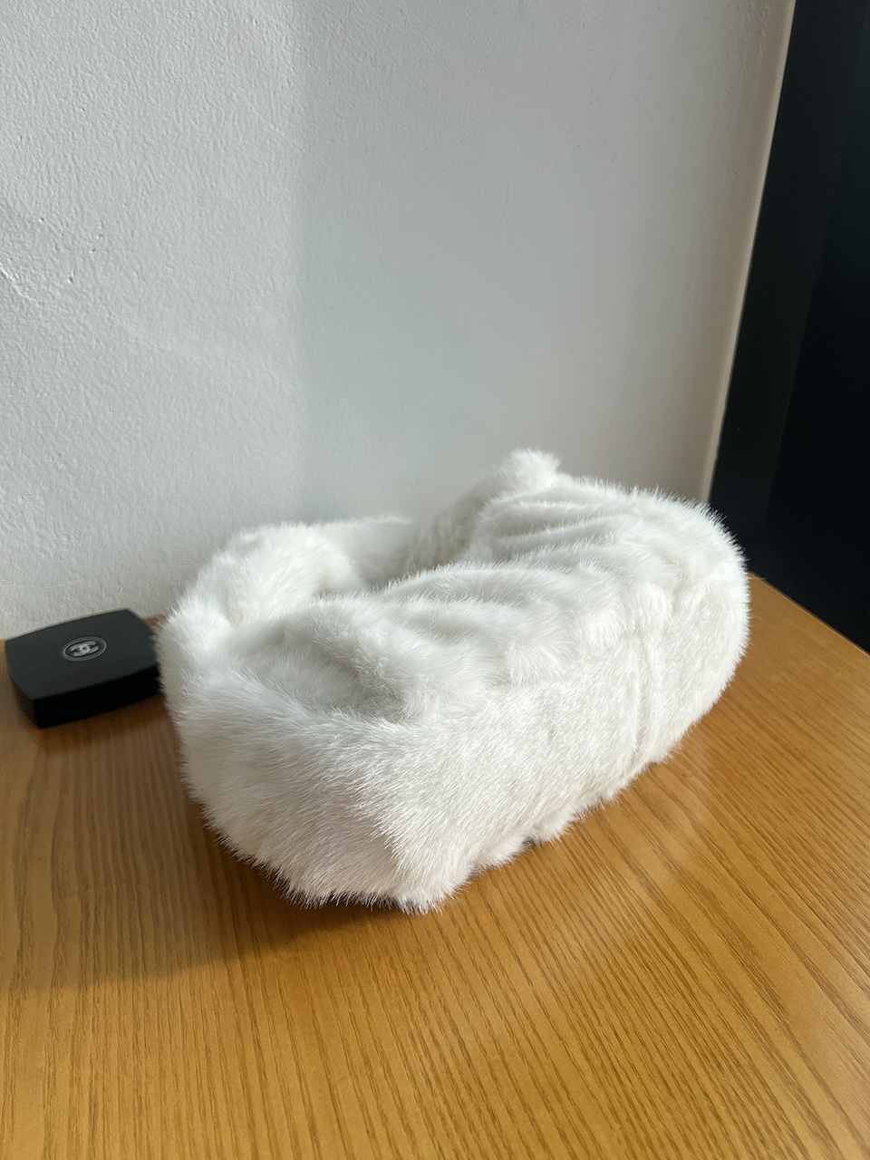 Suwanee Ribbon Fur Shirring Mini Tote Bag