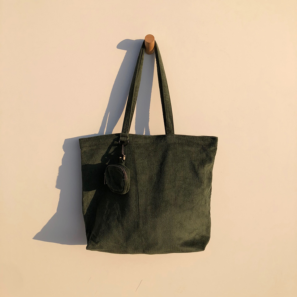 Corduroy eco bag