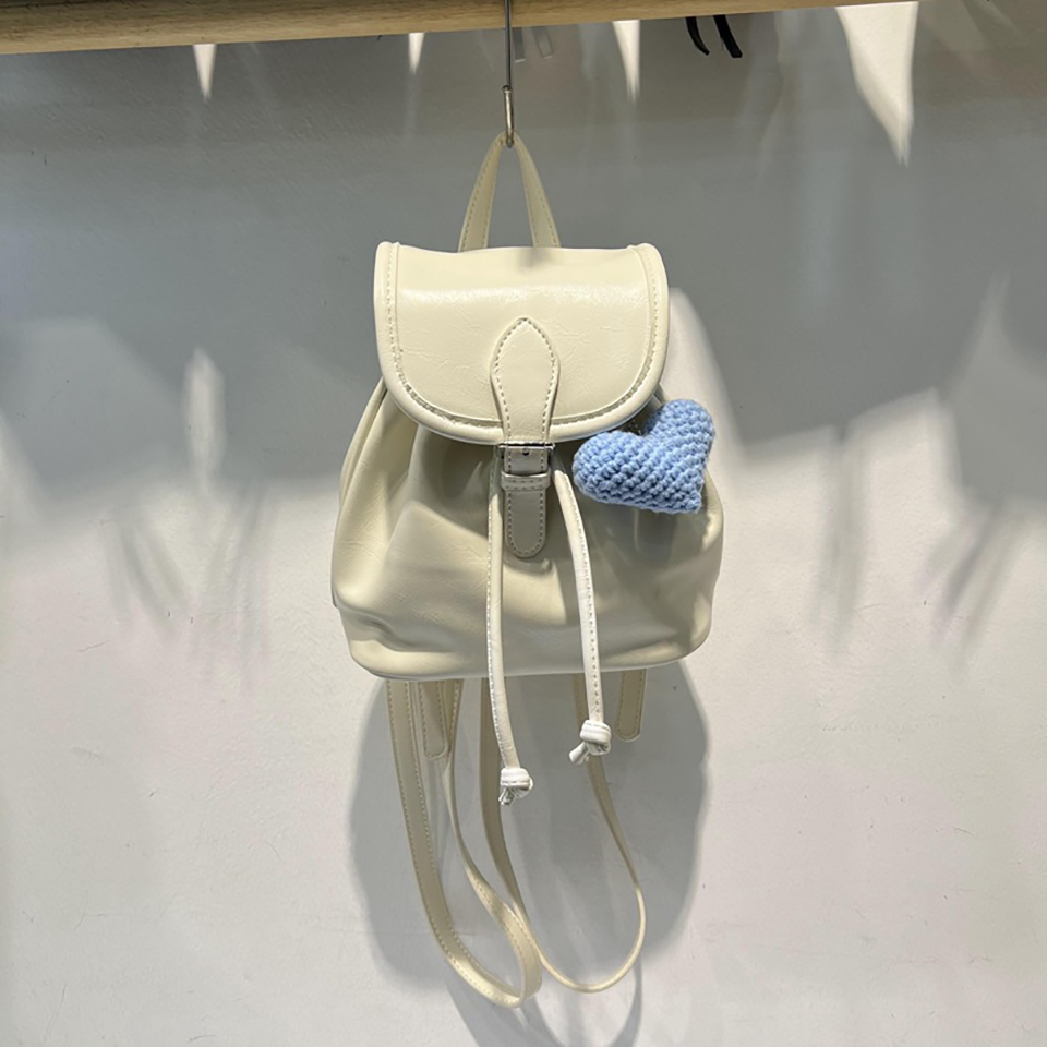 Wrinkle Buckle Bucket Mini Backpack (5 colors)