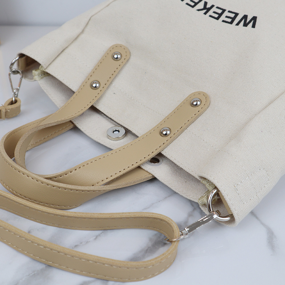 Canvas Lettering 2-Way Bag