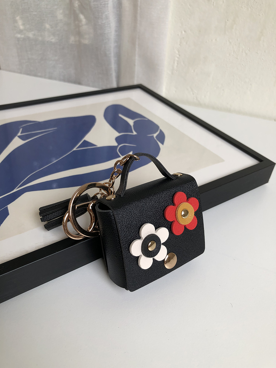 Flower AirPods Case Mini Bag Keyring (5 colors)