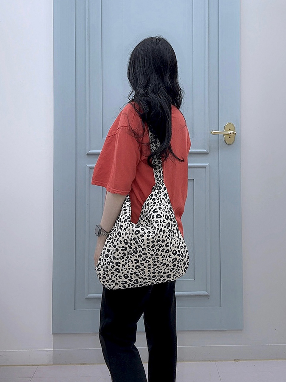 Daily Leopard Shoulder Bag/Tote Bag