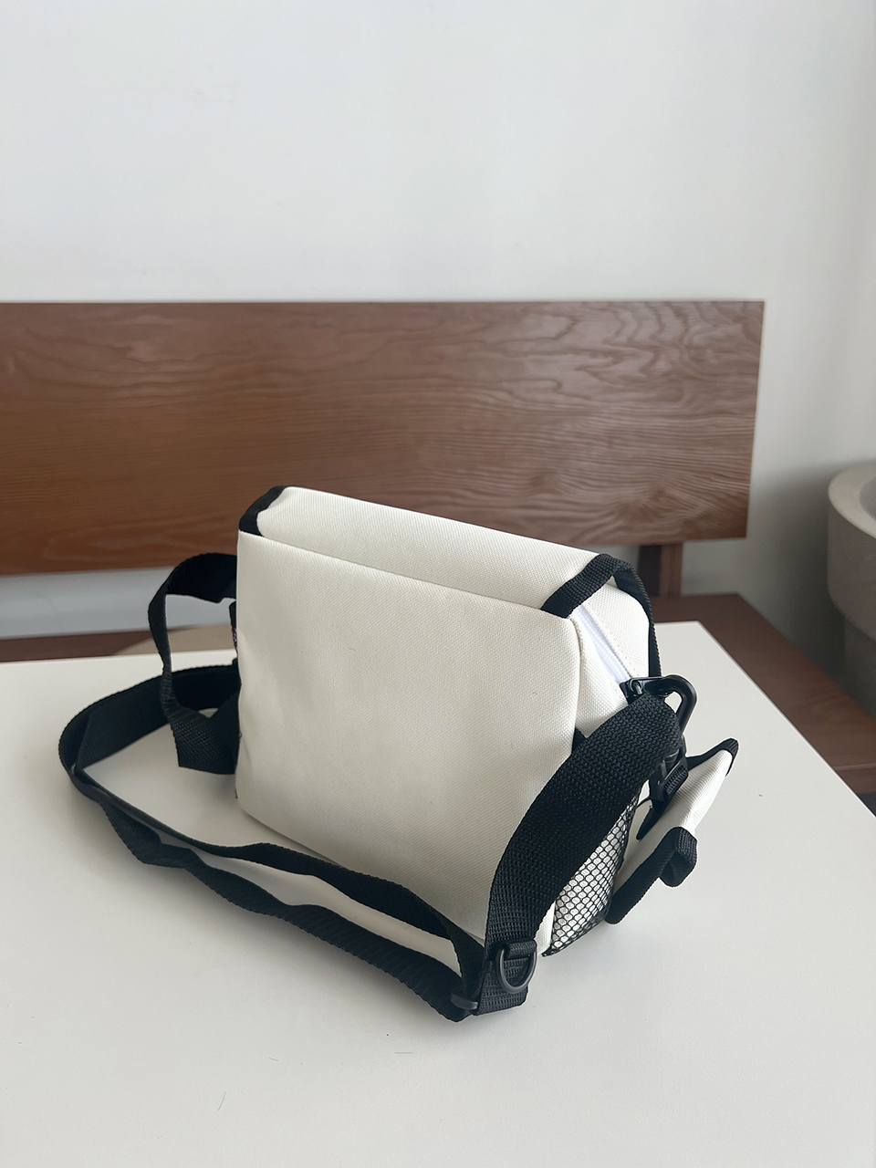 Canvas Zipper Mini Shoulder Bag