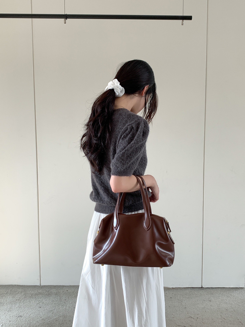 Enamel Square Tote Bag (4 colors)