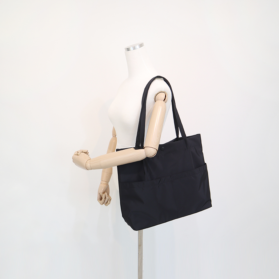 [Waterproof] Twill Two-Pocket Shopper Bag
