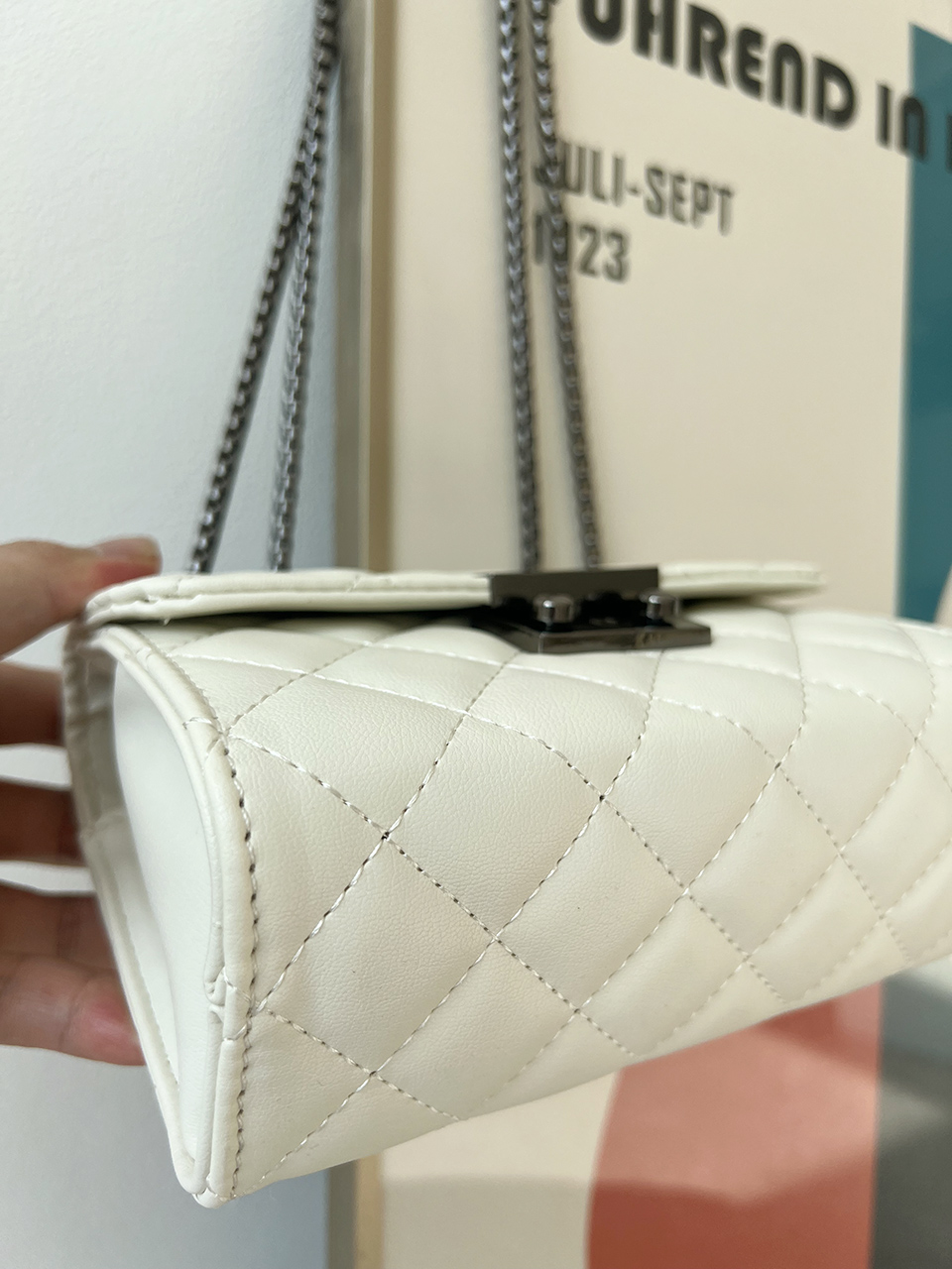Kate Quilted Square Mini Chain Shoulder Bag