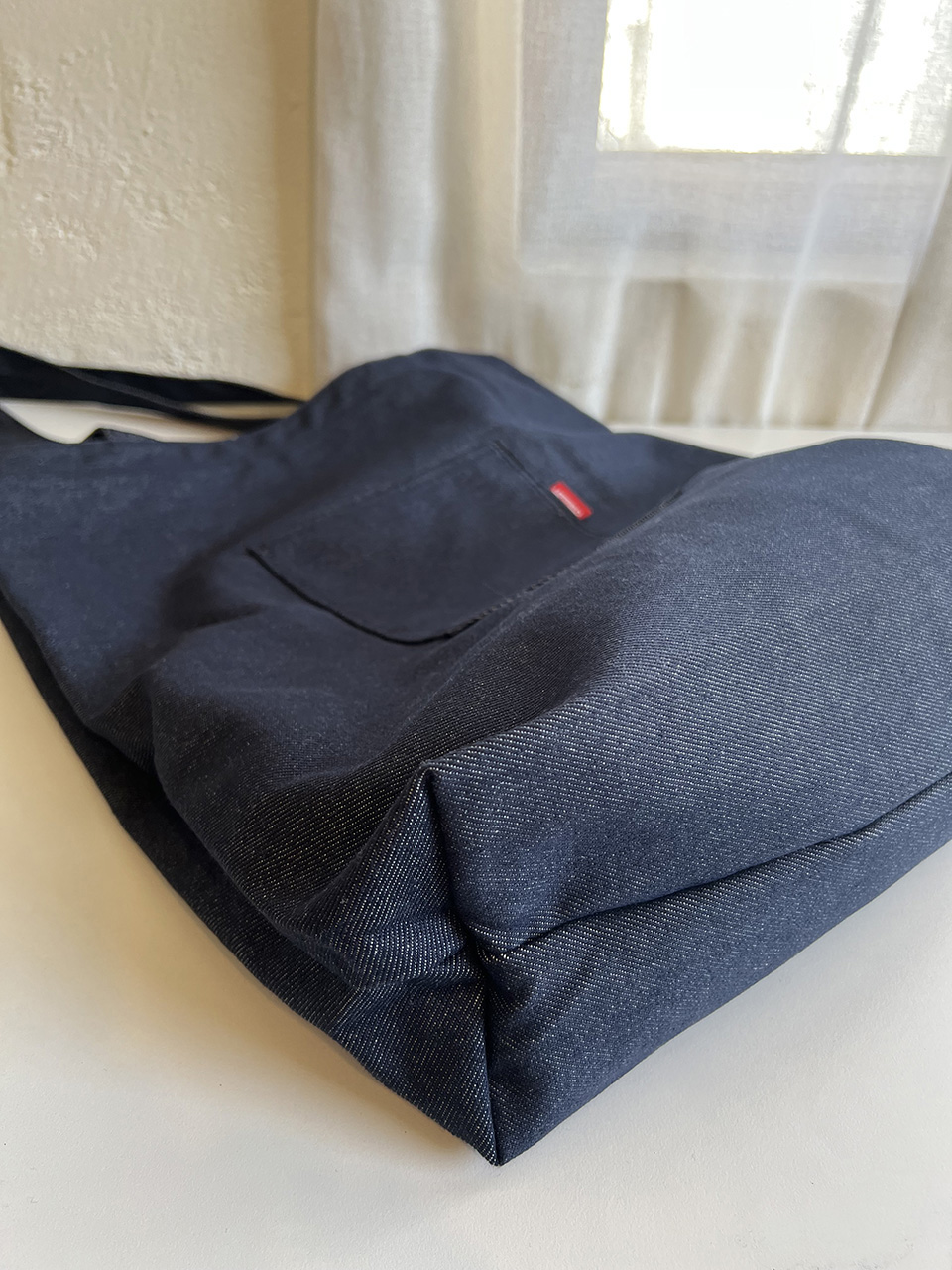 Denim Pocket Oversized Eco Bag