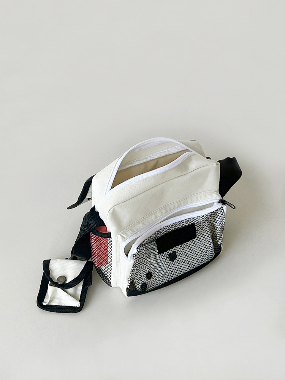 Canvas Zipper Mini Shoulder Bag