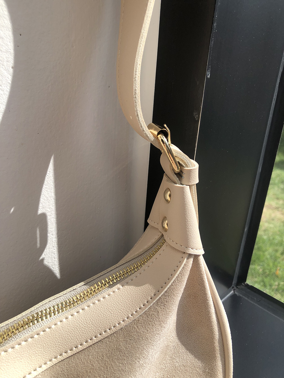 Suede Mini Two-Strap Shoulder Bag