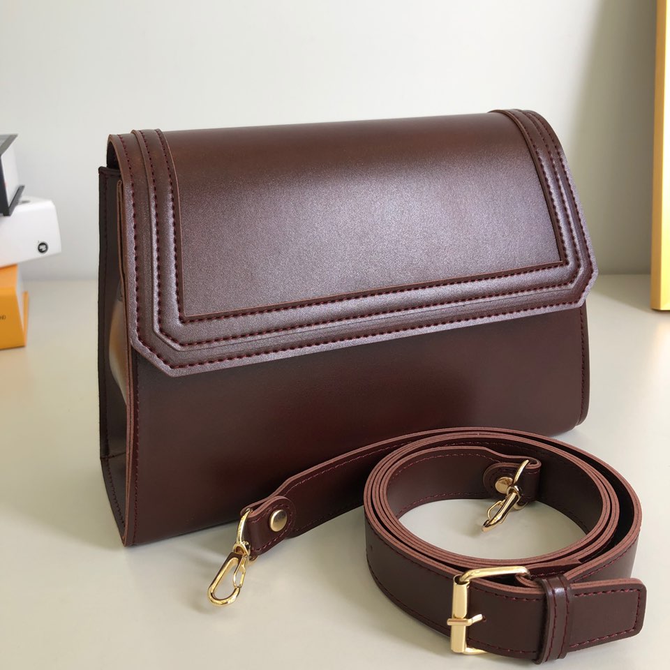 Classic trapezoid stitch cross bag (4 colors)