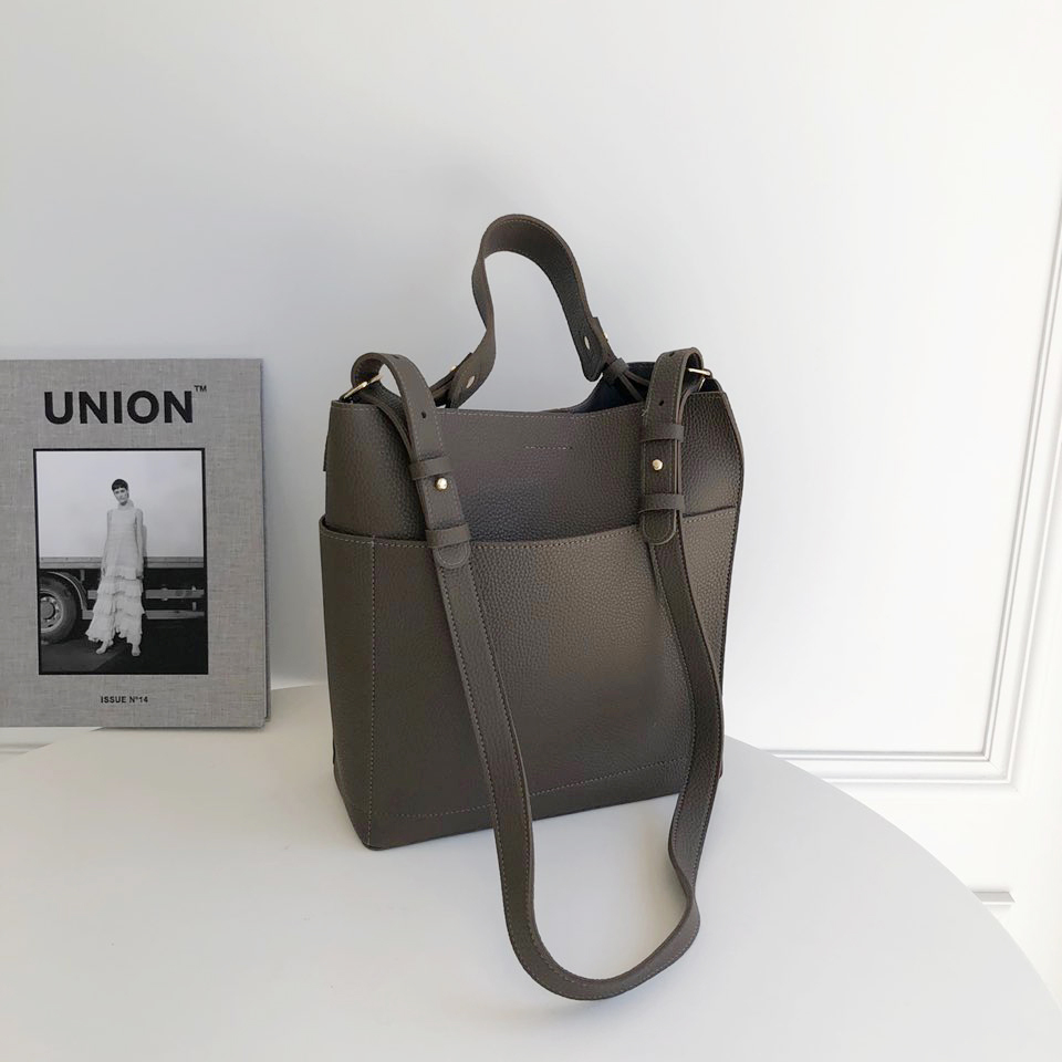 Two-way Big Cross Bucket Bag (7 colors)