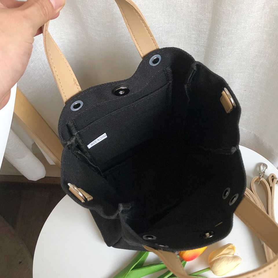 Canvas Lettering 2-Way Bag