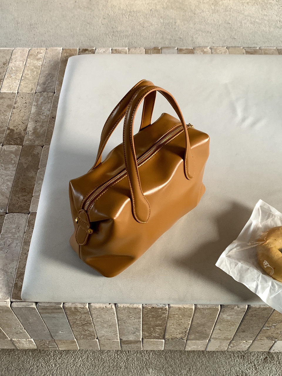 Enamel Square Tote Bag (4 colors)