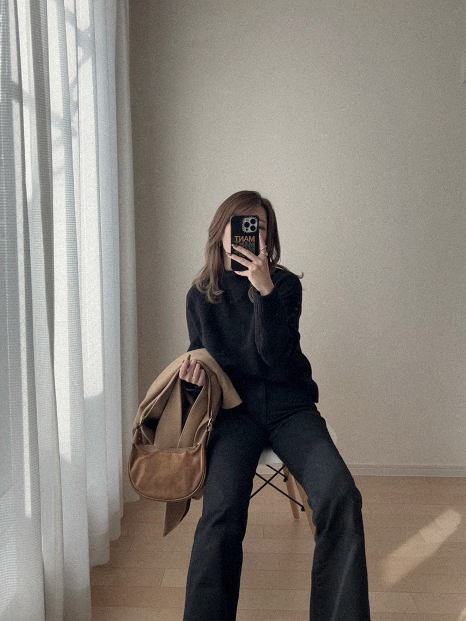 Suede mini shoulder bag