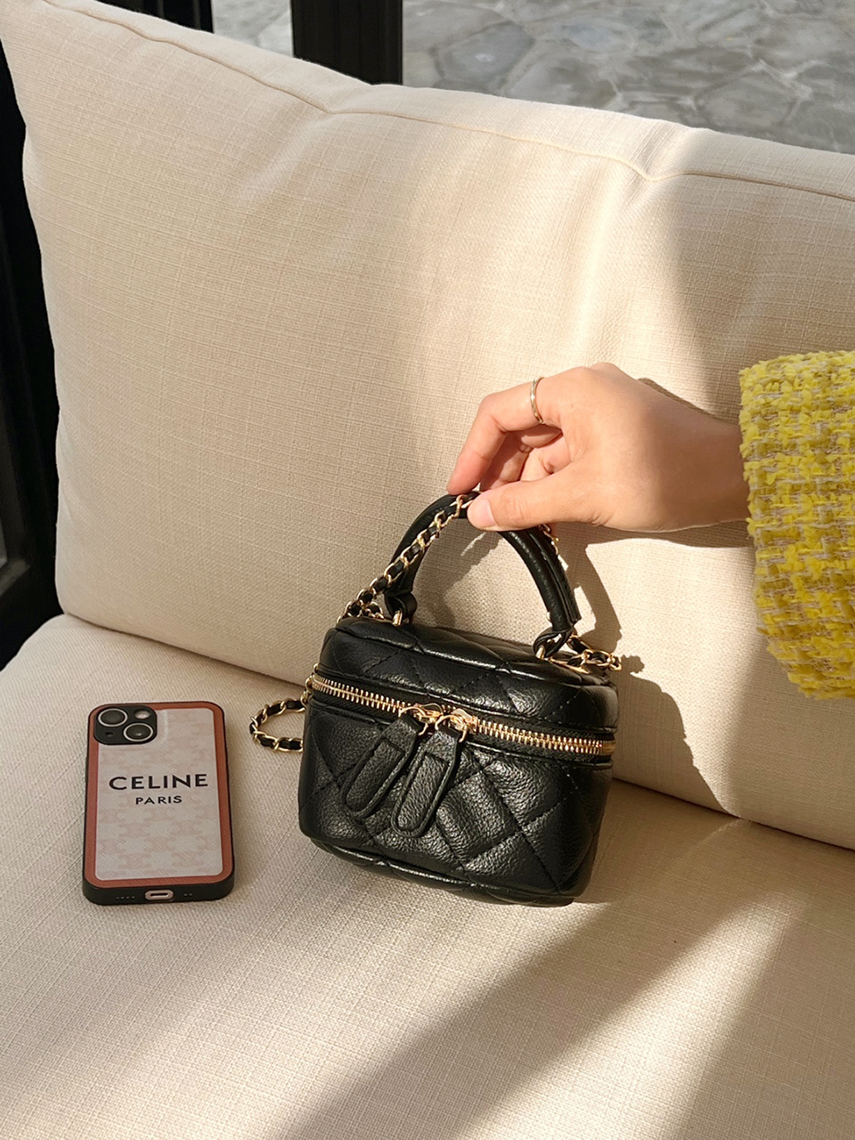 Mini Quilted Chain Crossbody Bag (4 colors)