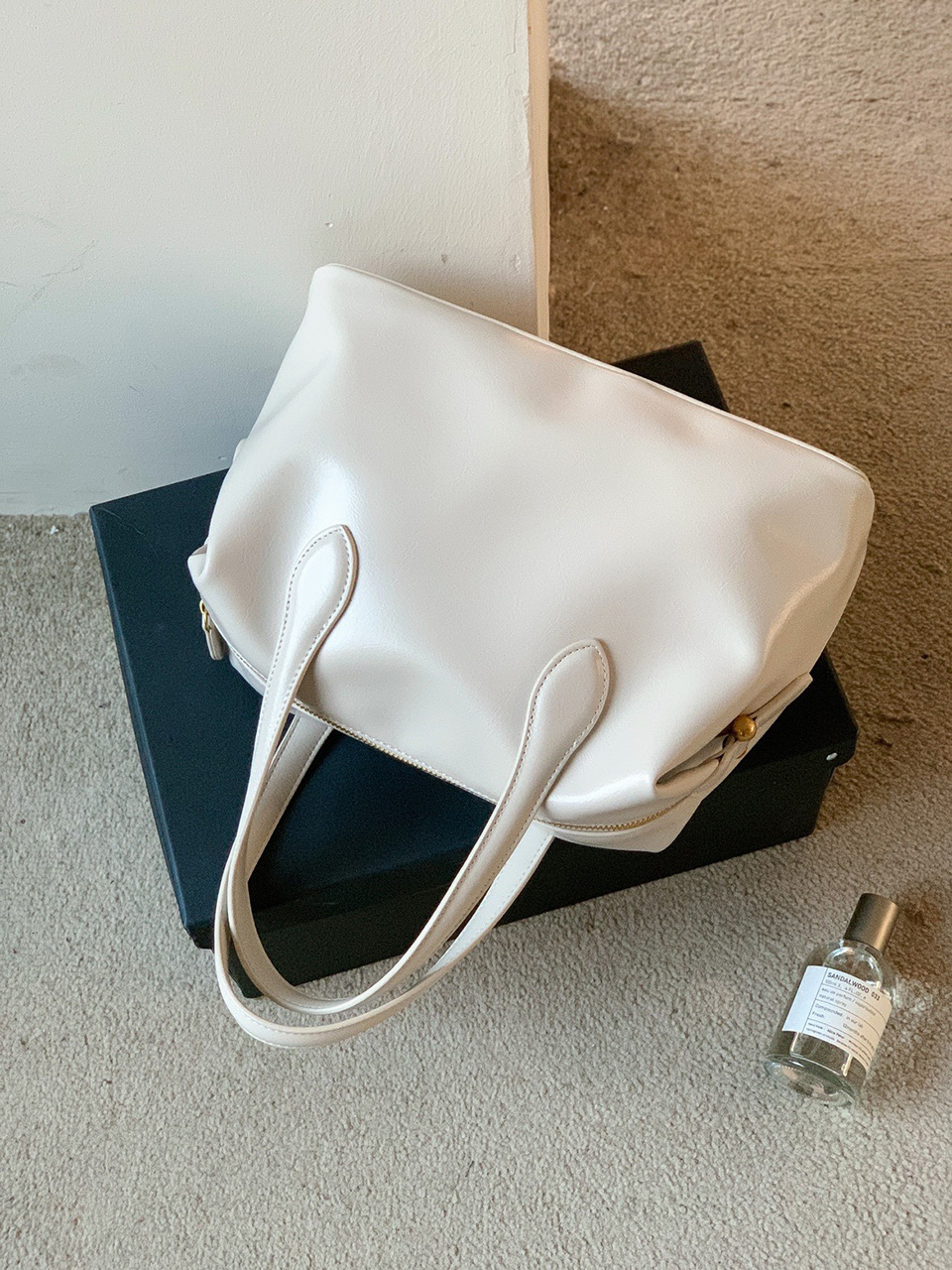 Enamel Square Tote Bag (4 colors)