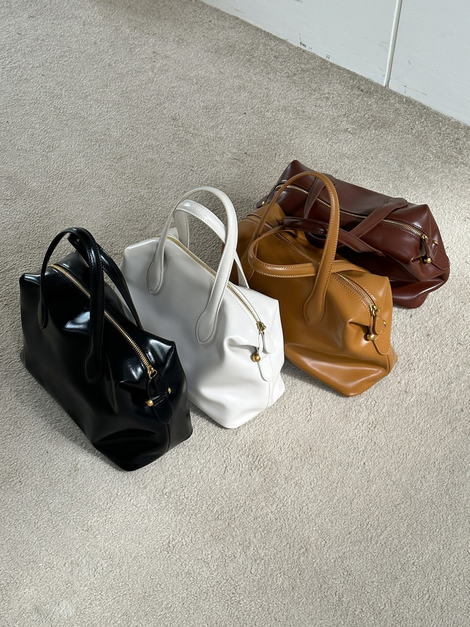 Enamel Square Tote Bag (4 colors)