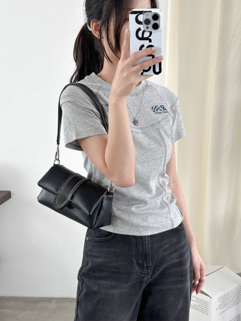 Denim Leather Mini Tote Bag (3 colors)