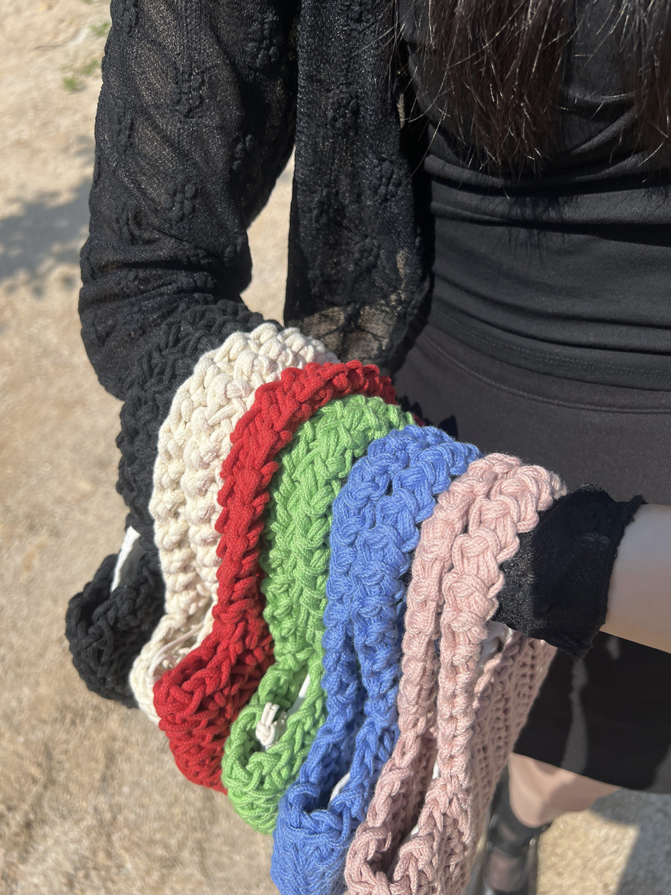 Crochet Mini Tote Bag (6 colors)