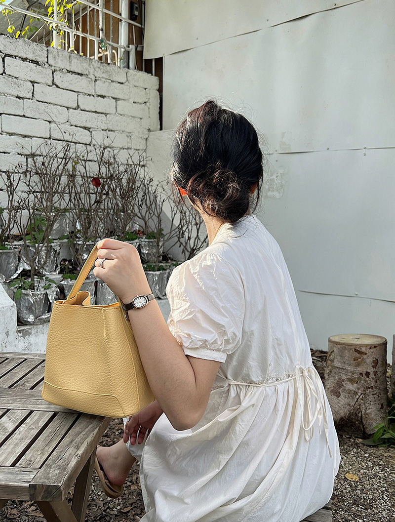 wood bucket sling-bag nugu 22 twenty-two - かごバッグ