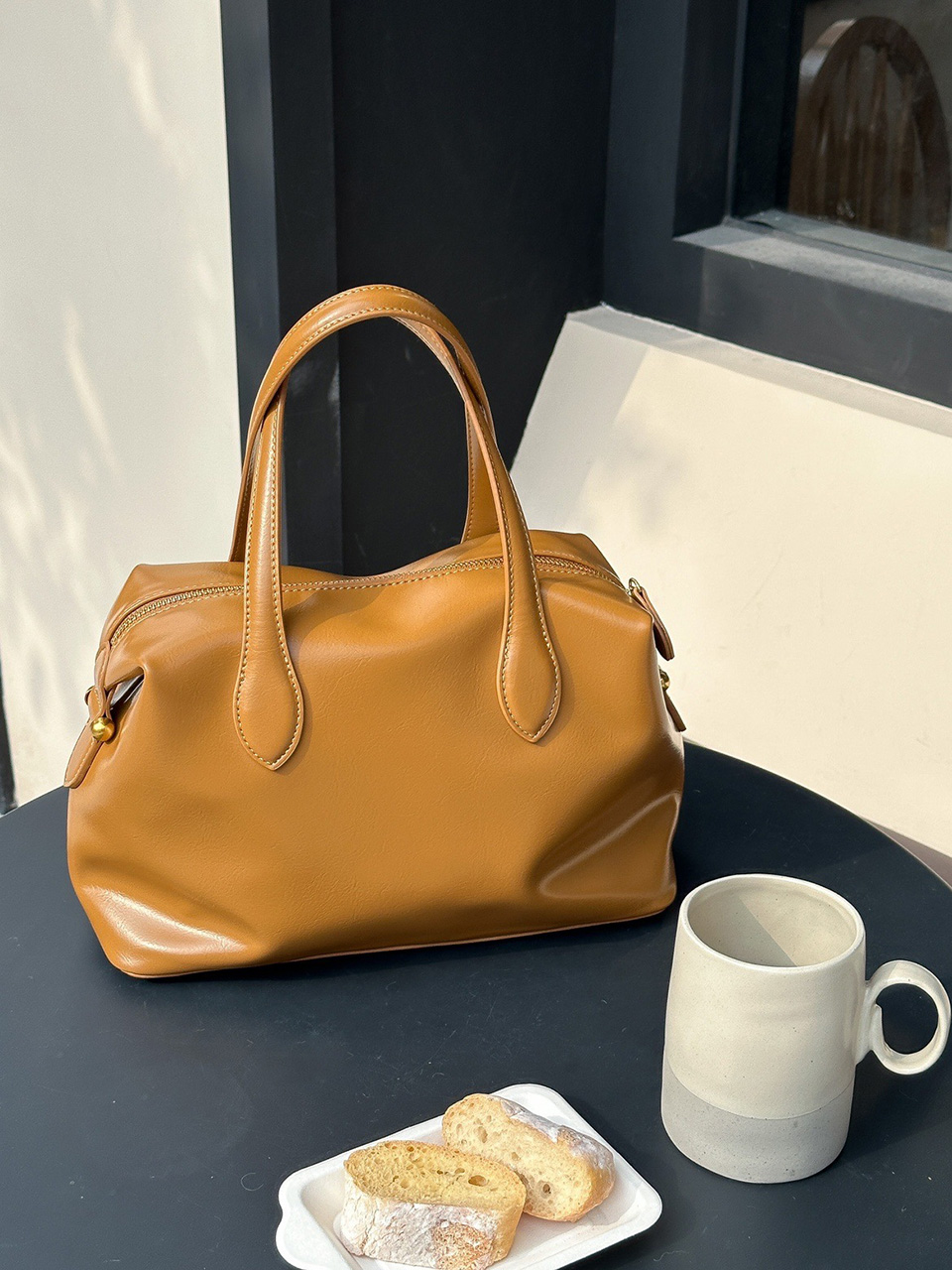 Enamel Square Tote Bag (4 colors)