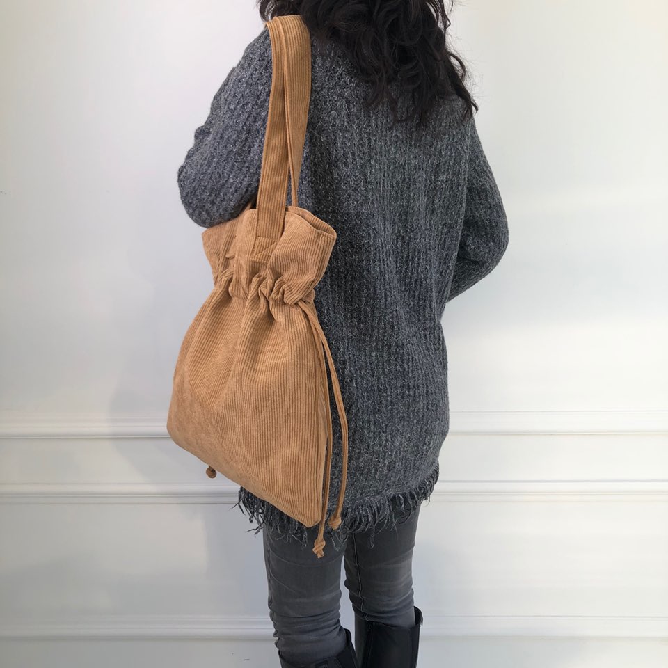 Corduroy Big Shoulder Eco Bag
