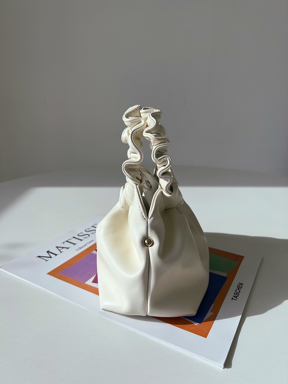 Andaz Shirred Mini Flame Chain Bag