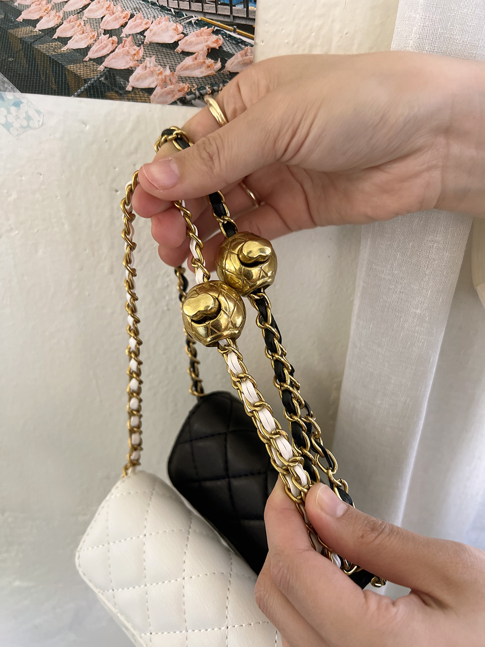 Lotia Quilted Mini Chain Crossbody Bag (2 colors)
