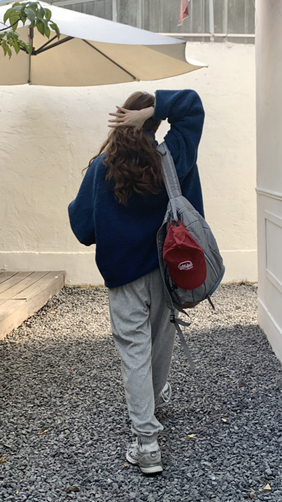 Shooting Embroidered String Pocket Nylon Backpack