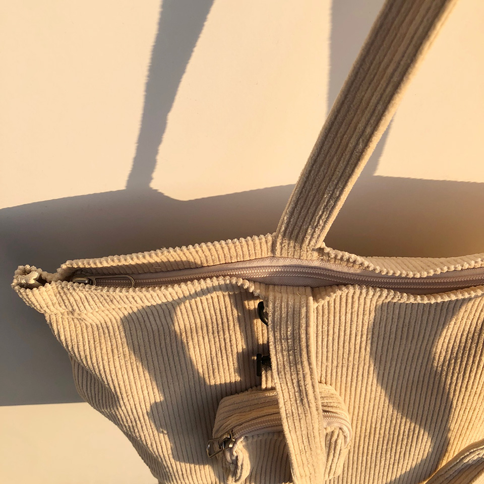 Corduroy eco bag