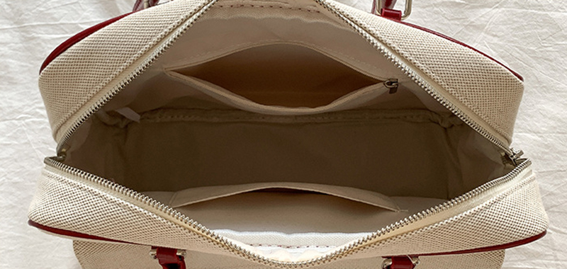 Jacquard leather tote bag/shoulder bag