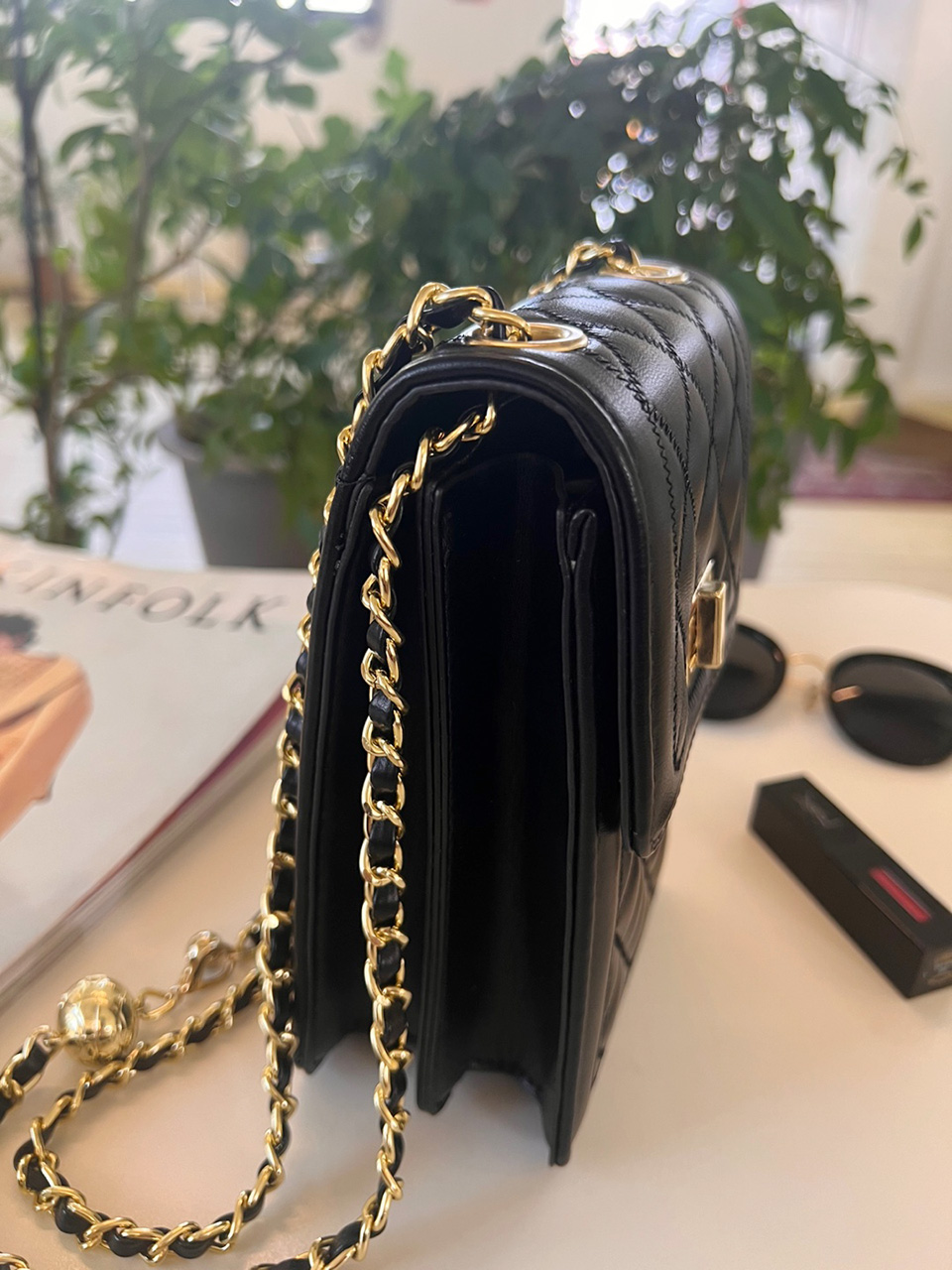 Lotia Quilted Square Chain Mini Shoulder Bag (2 colors)