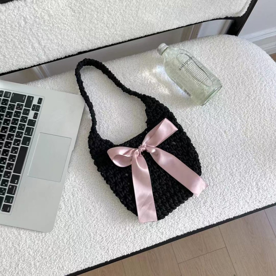 Ribbon Ballet Core Knit Tote Bag (5 colors)