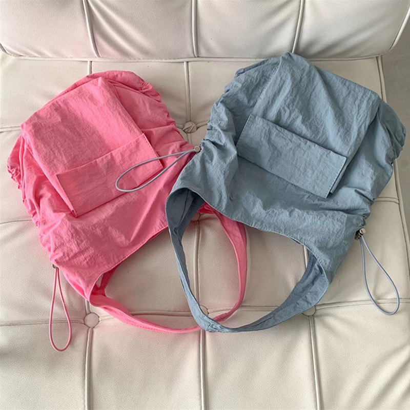 Catherine Pocket Shirring Side String Shoulder Bag