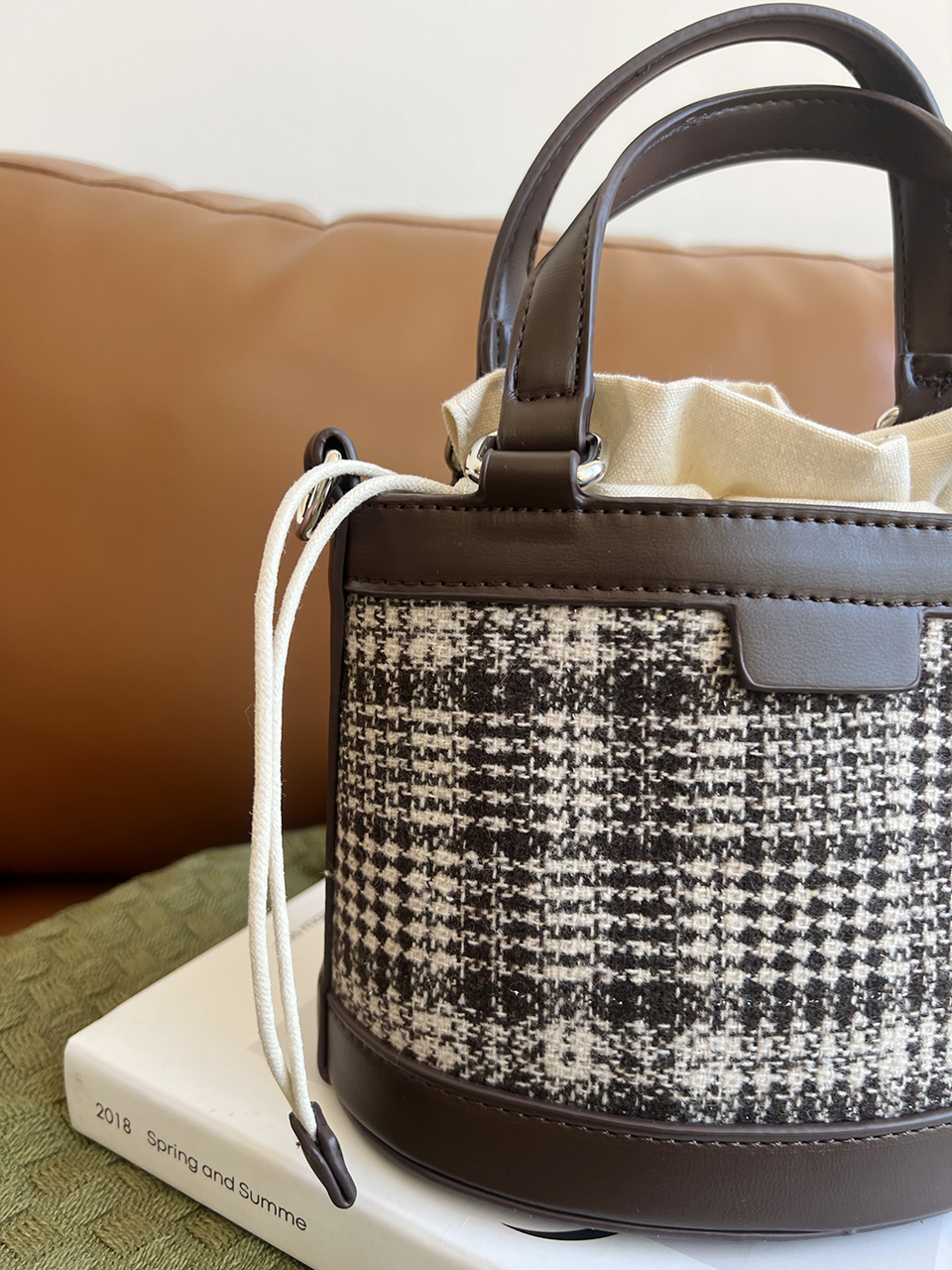 Ofen Classic Check Mini Bucket Bag