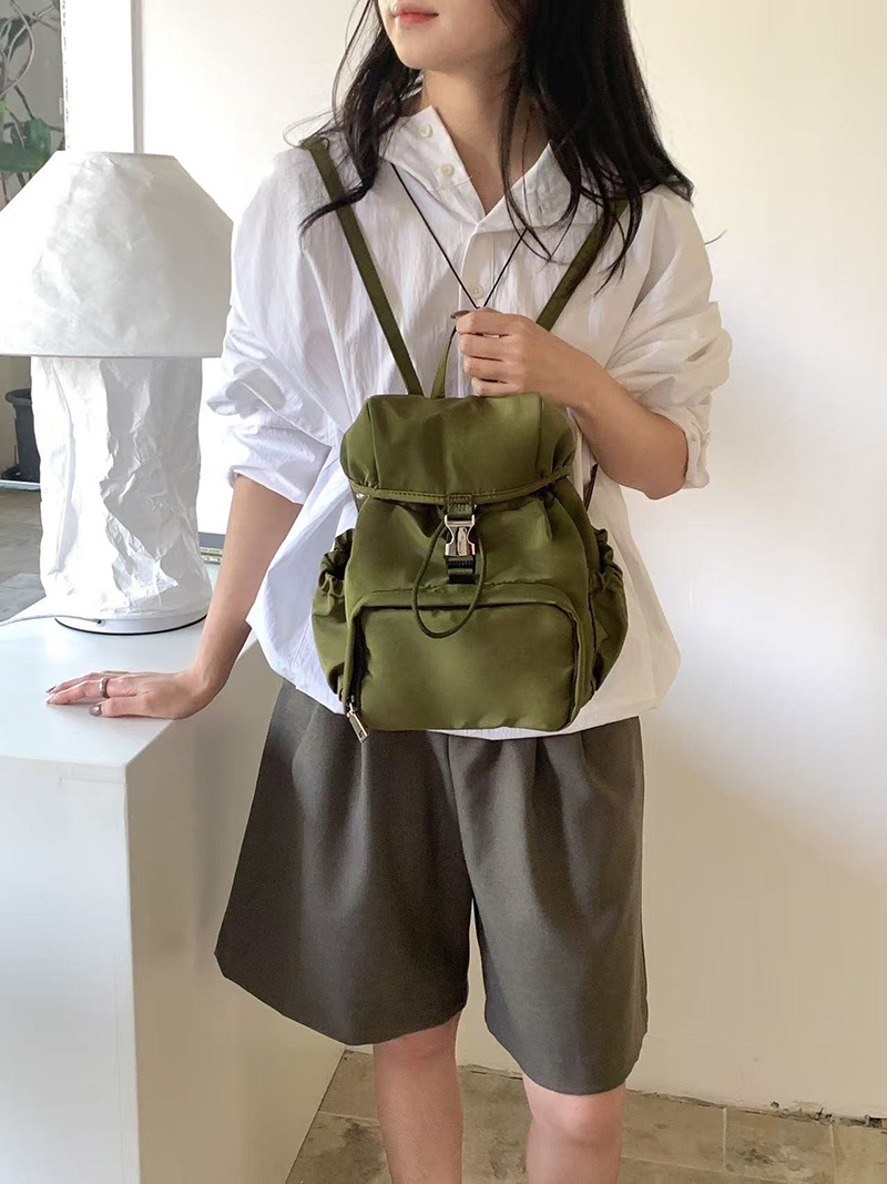Casual nylon mini backpack