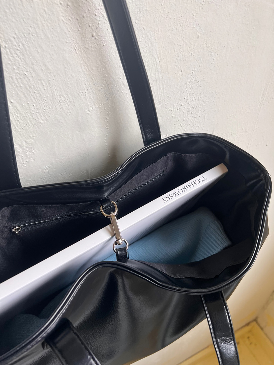 Glossy Square Big Shopper Bag (2 colors)